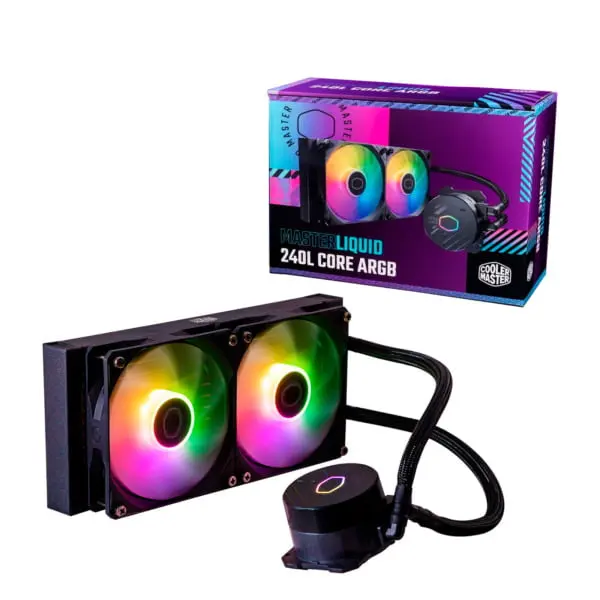 WATERCOOLING COOLERMASTER MASTERLIQUID 240L CORE BLACK ARGB